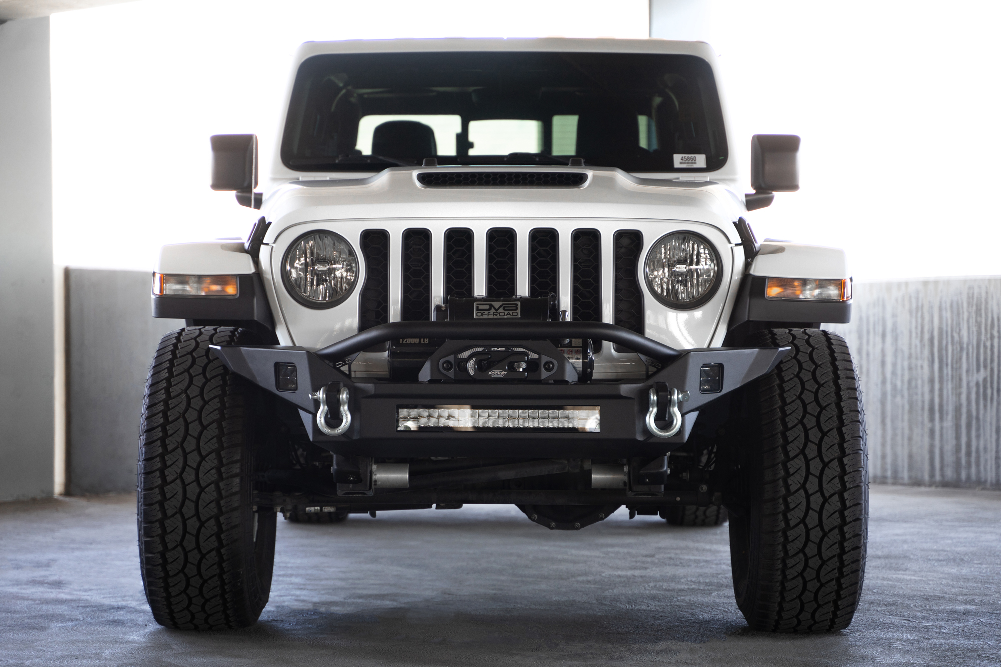 DV8 Offroad Jeep Wrangler JL & Gladiator JT FS-7 Mid-Width Winch Front Bumper FBJL-07