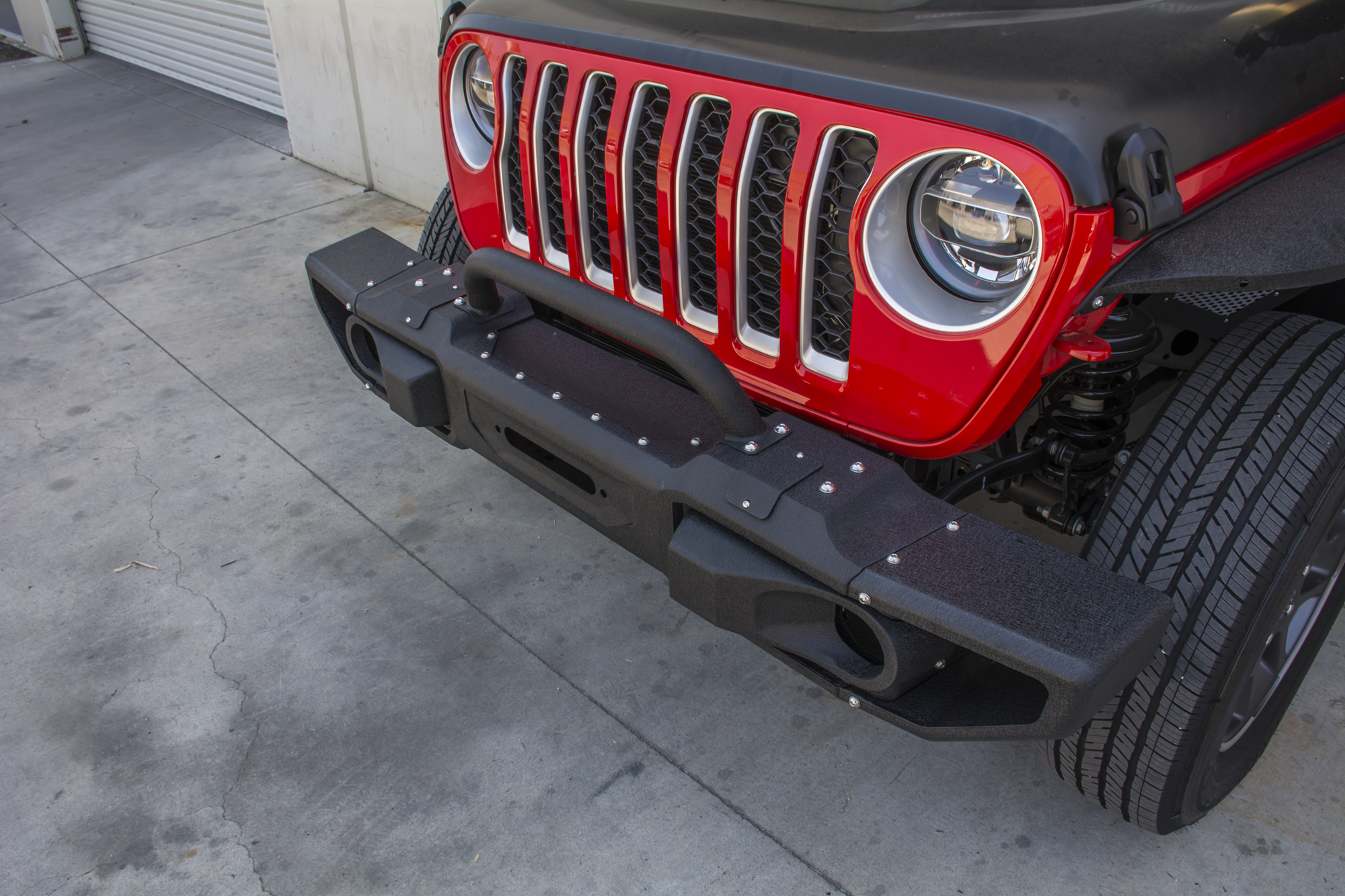 DV8 Offroad Jeep Modular Front Bumper with Bull Bar FBJL-10