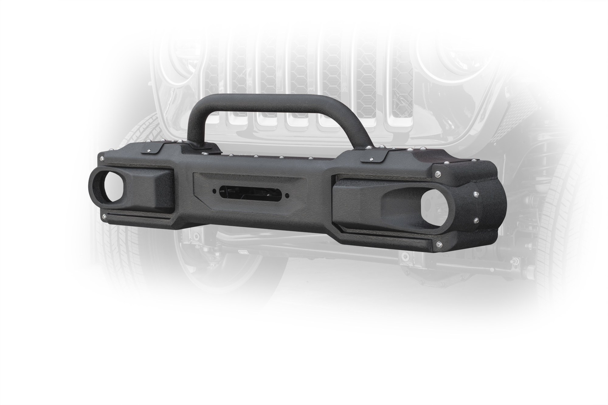 DV8 Offroad Jeep Modular Front Bumper with Bull Bar FBJL-10