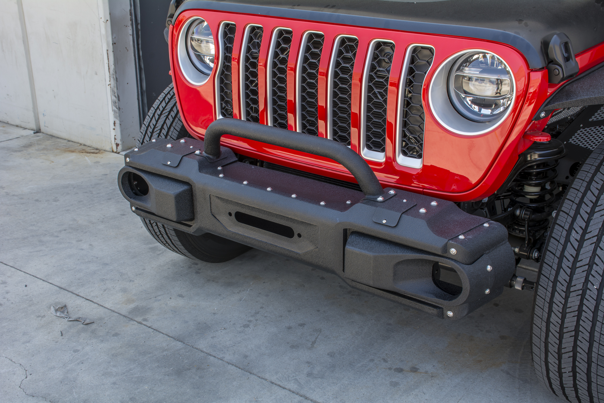 DV8 Offroad Jeep Modular Front Bumper with Bull Bar FBJL-10