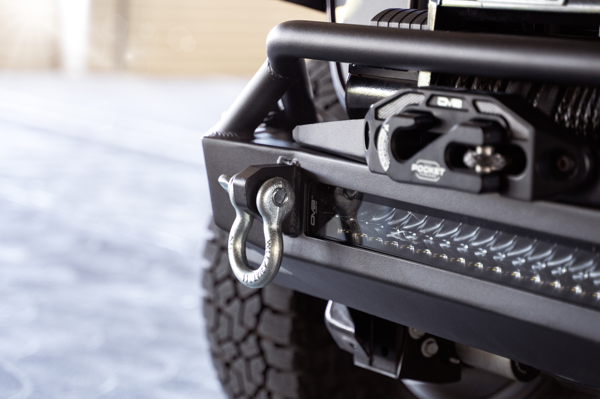 DV8 Offroad Jeep Wrangler JK/JL & Gladiator JT FS-1 Series Stubby Front Bumper FBJL-11