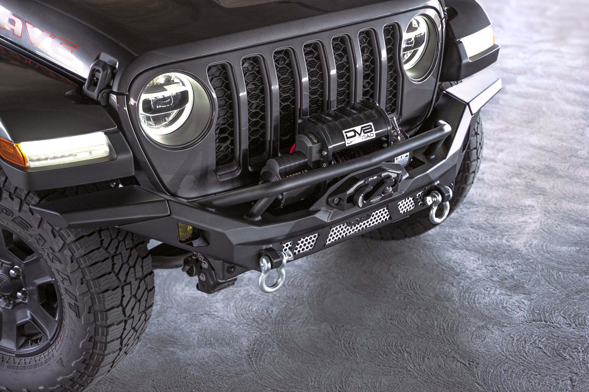 DV8 Offroad Jeep Wrangler JK/JL & Gladiator JT MTO Series Front Bumper FBJL-12