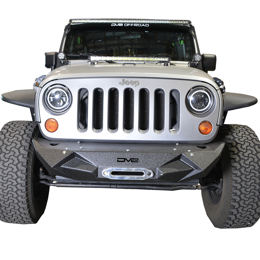DV8 Offroad Jeep Stubby Front Bumper FS-24 FBSHTB-24