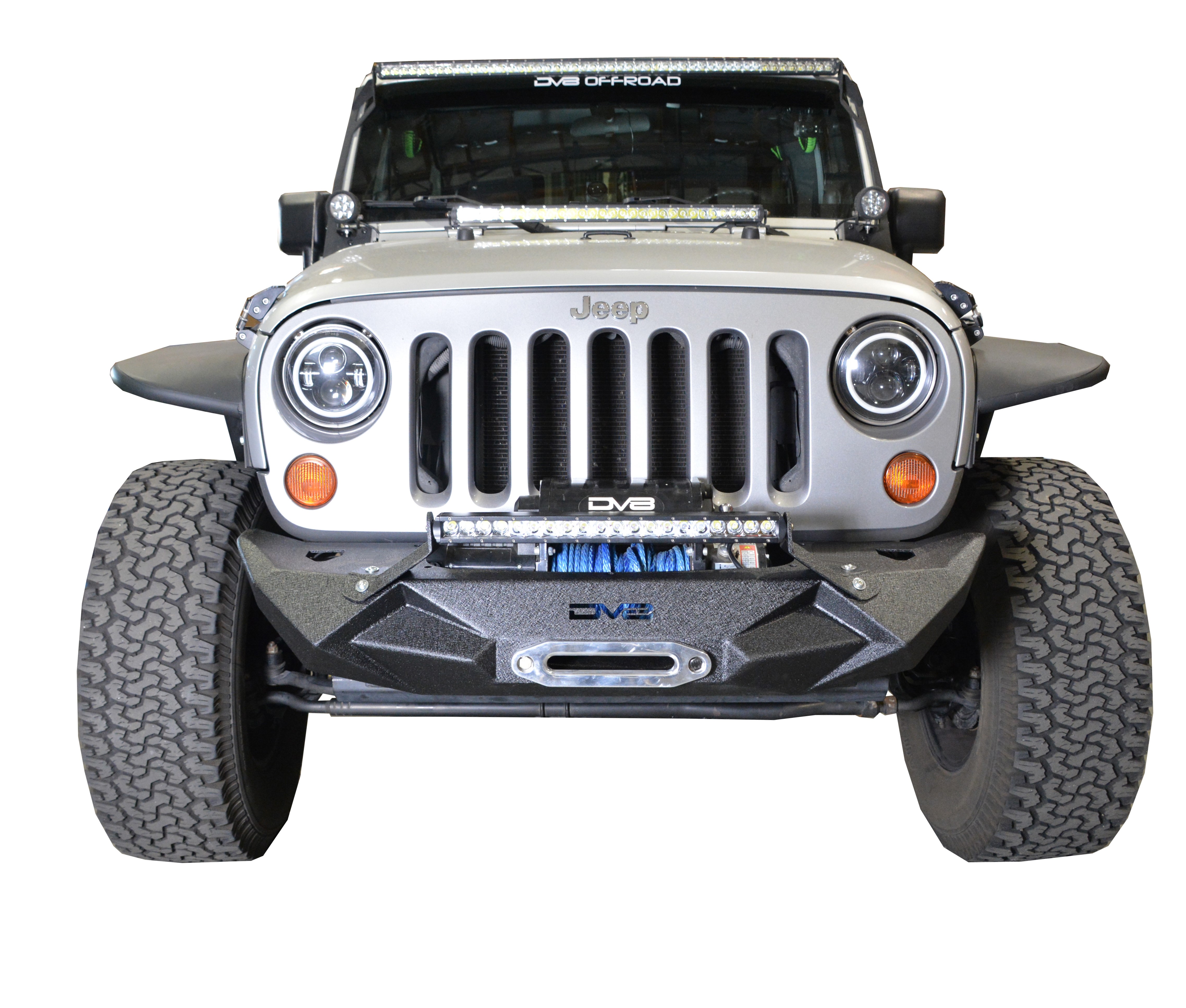 DV8 Offroad Jeep Stubby Front Bumper FS-24 FBSHTB-24