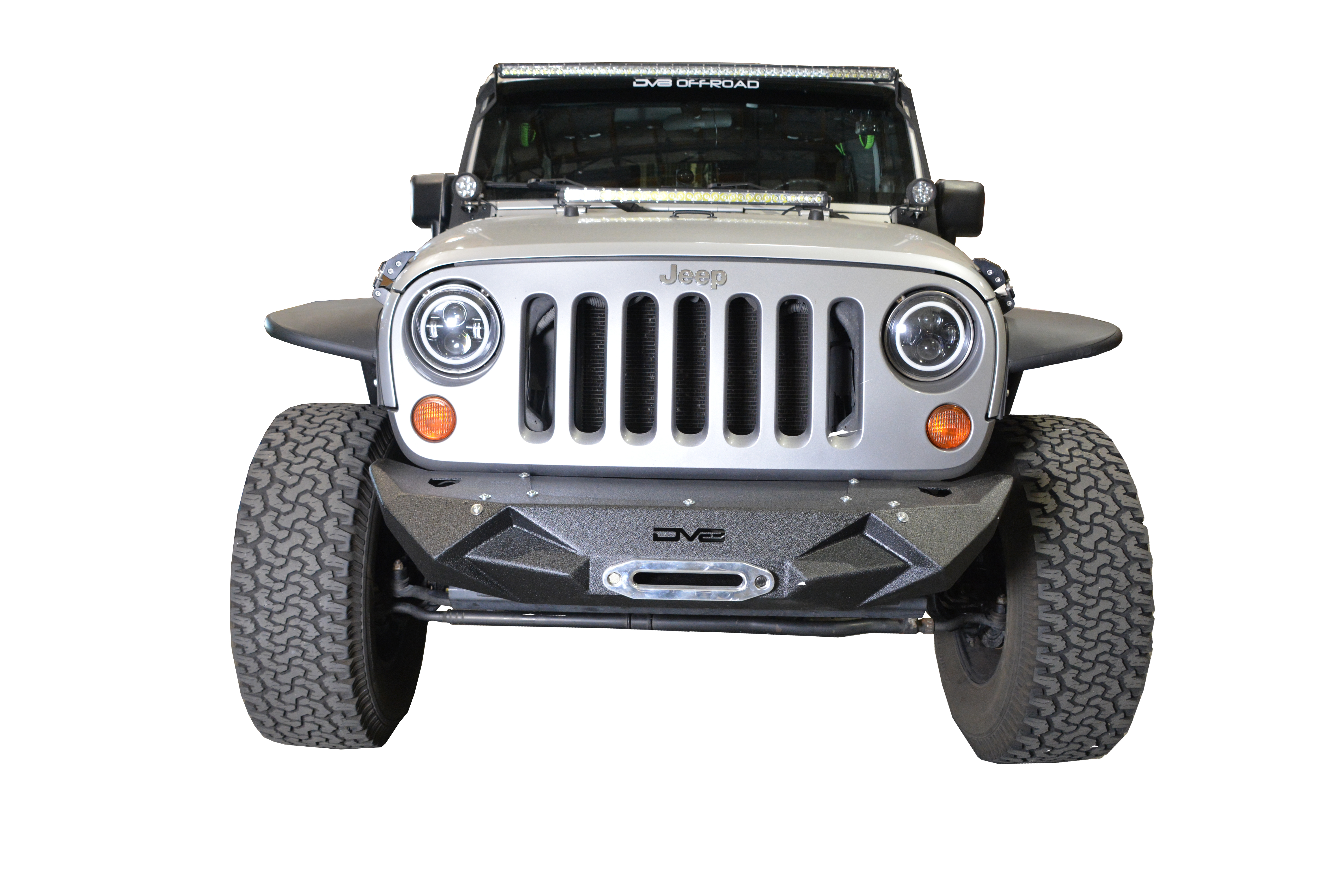 DV8 Offroad Jeep Stubby Front Bumper FS-24 FBSHTB-24