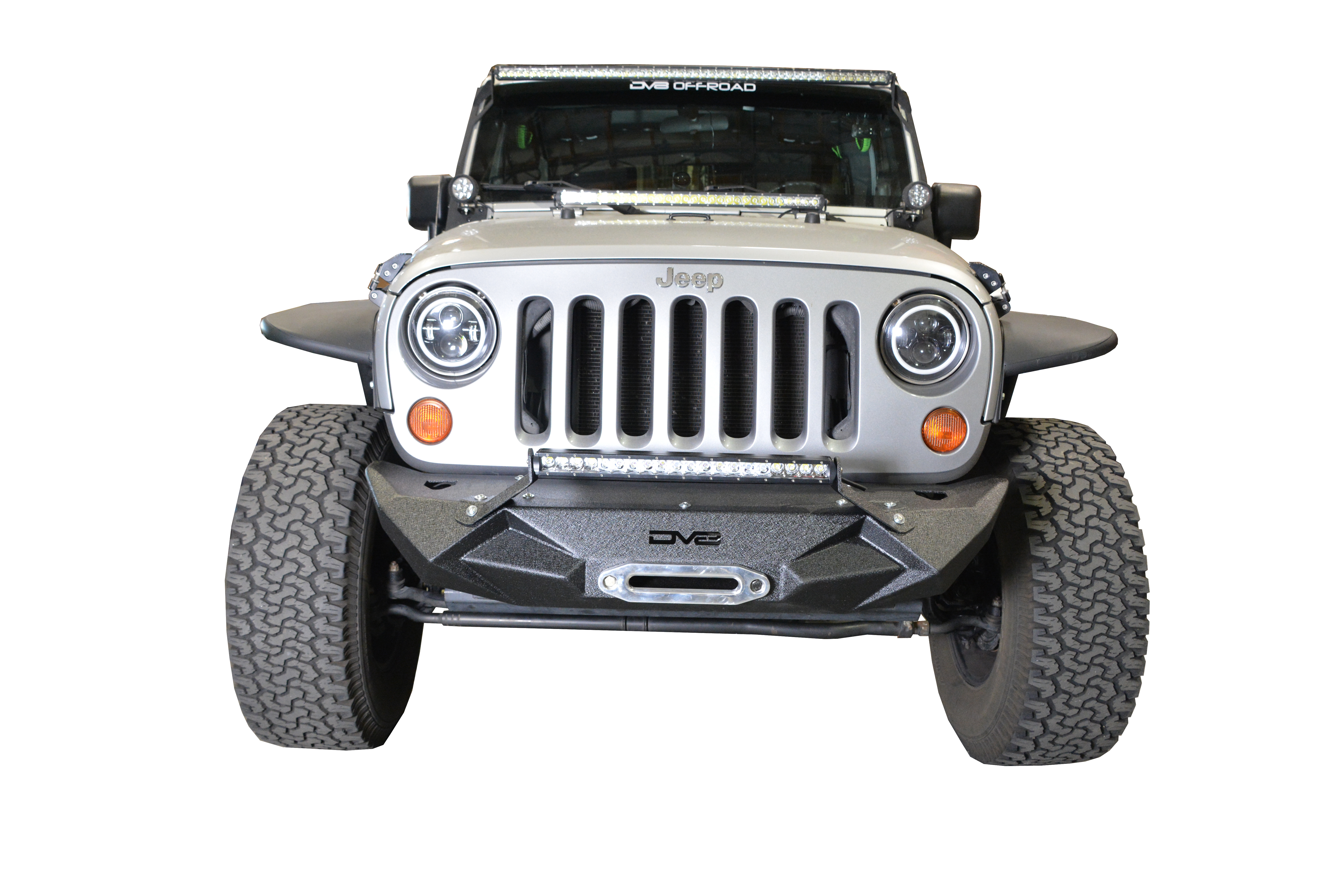 DV8 Offroad Jeep Stubby Front Bumper FS-24 FBSHTB-24