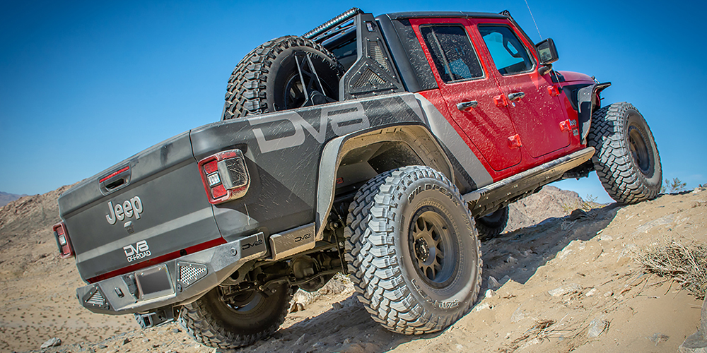 DV8 Offroad Fender Flares; Slim; Front & Rear FDGL-01