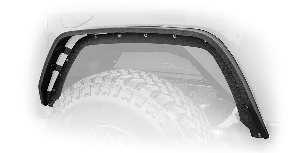 DV8 Offroad Fender Flares; Slim; Front & Rear FDGL-01