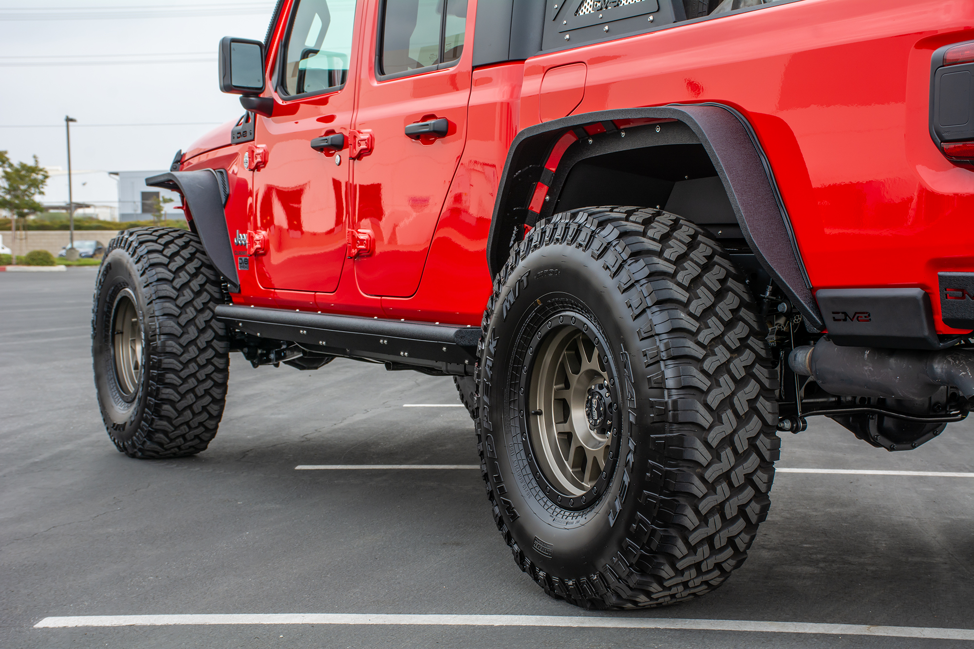 DV8 Offroad Fender Flares; Slim; Front & Rear FDGL-01