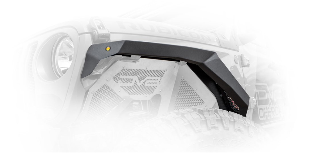 DV8 Offroad Fender Flares; Armor; Front & Rear FDGL-02