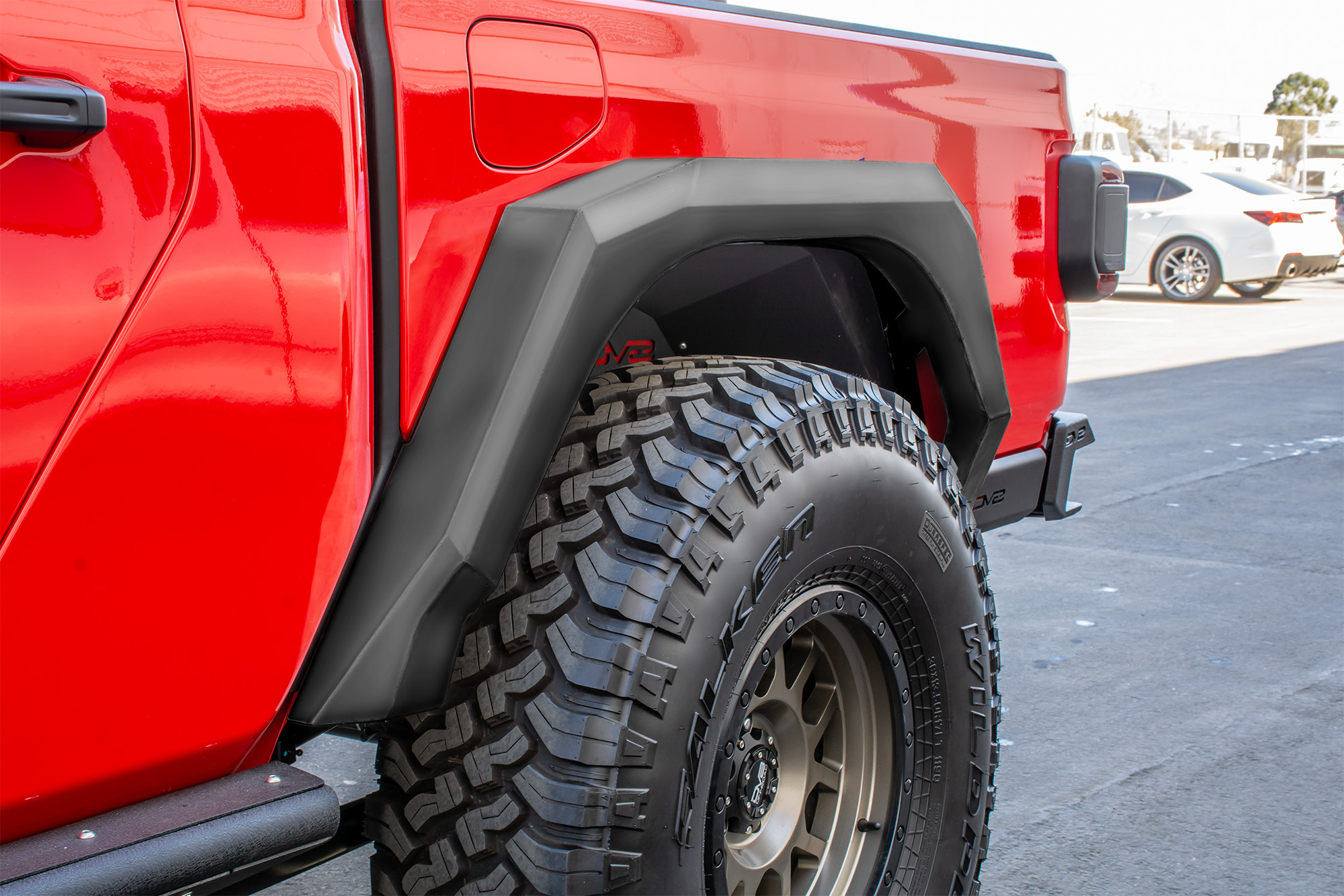 DV8 Offroad Fender Flares; Armor; Front & Rear FDGL-02