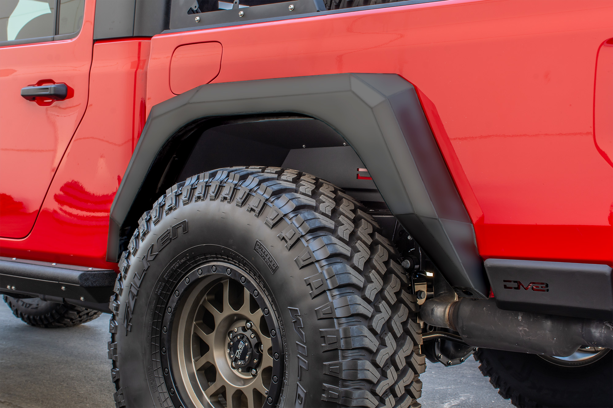DV8 Offroad Fender Flares; Armor; Front & Rear FDGL-02