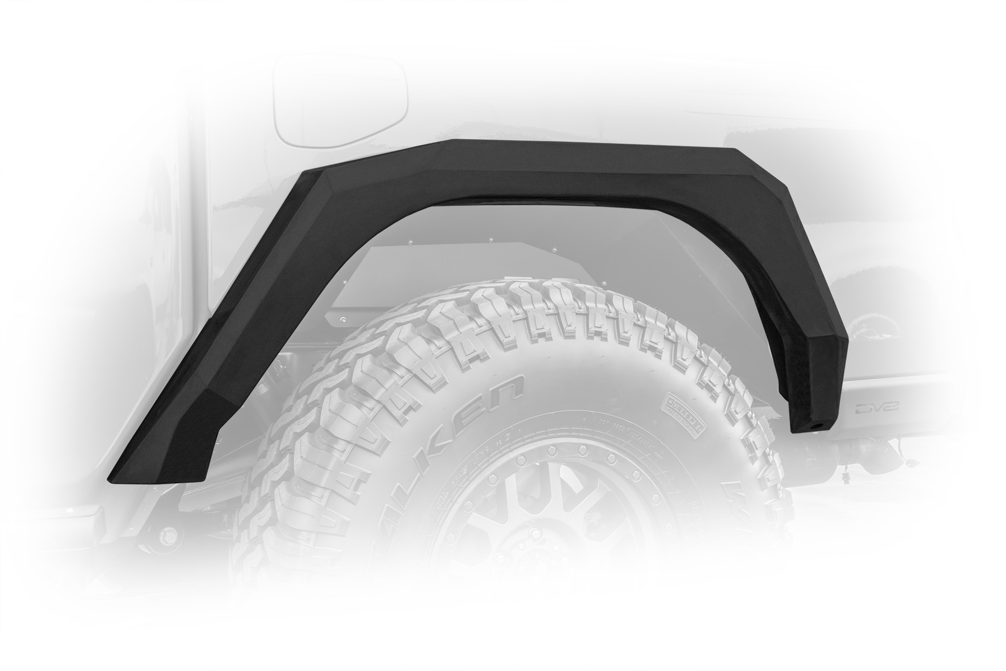 DV8 Offroad Fender Flares; Armor; Front & Rear FDGL-02