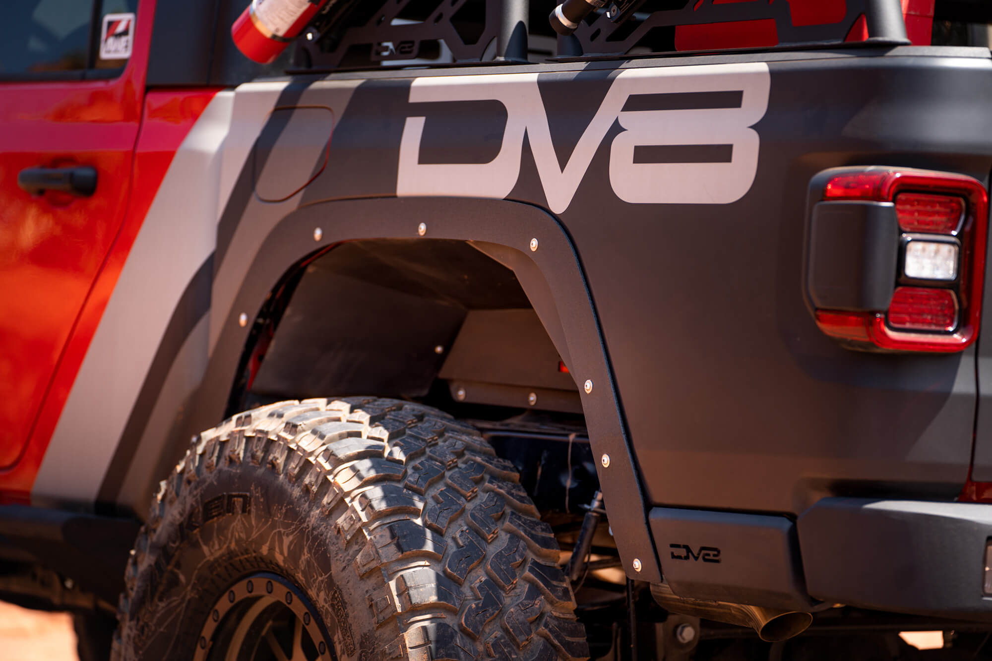 DV8 Offroad FDGL-03 20-22 JEEP GLADIATOR JT FENDER DELETE SET FRONT AND REAR FDGL-03