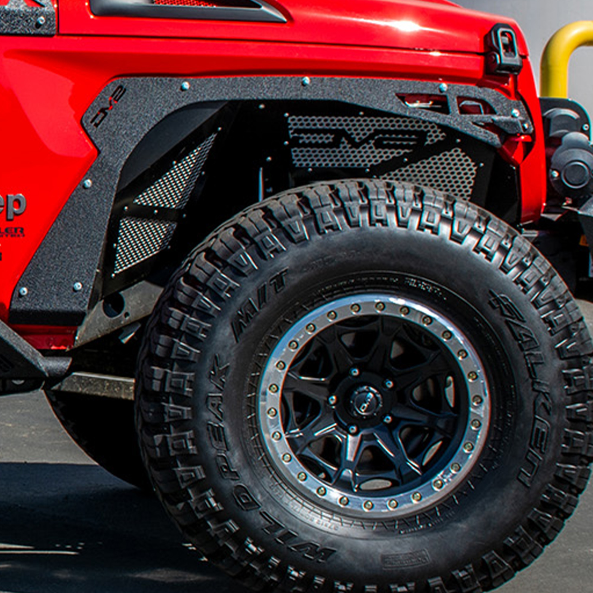 DV8 Offroad Fender Flares; Delete; Front & Rear FDJL-03
