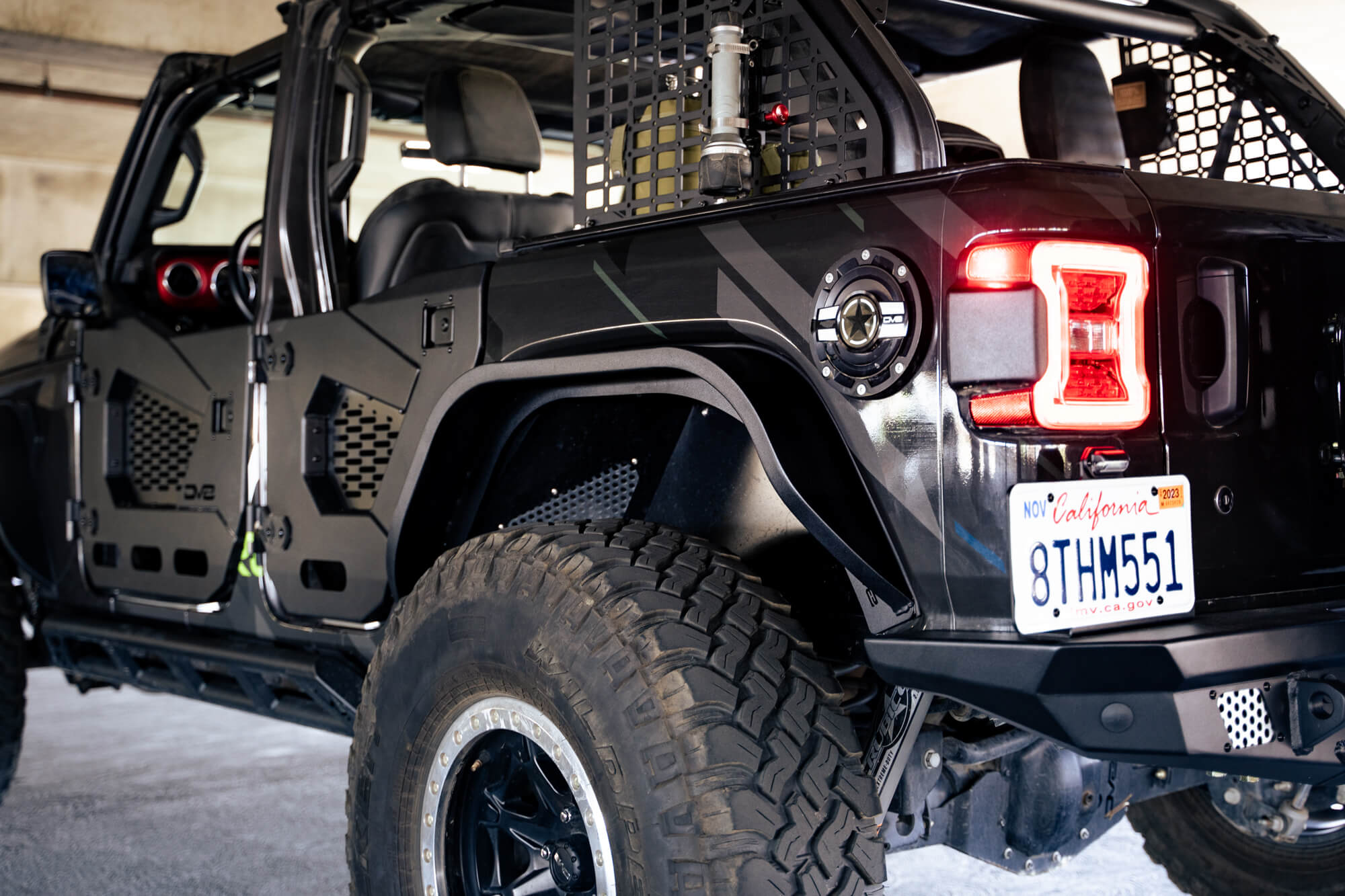 DV8 Offroad Jeep Wrangler JL Slim Fender Flares FDJL-07