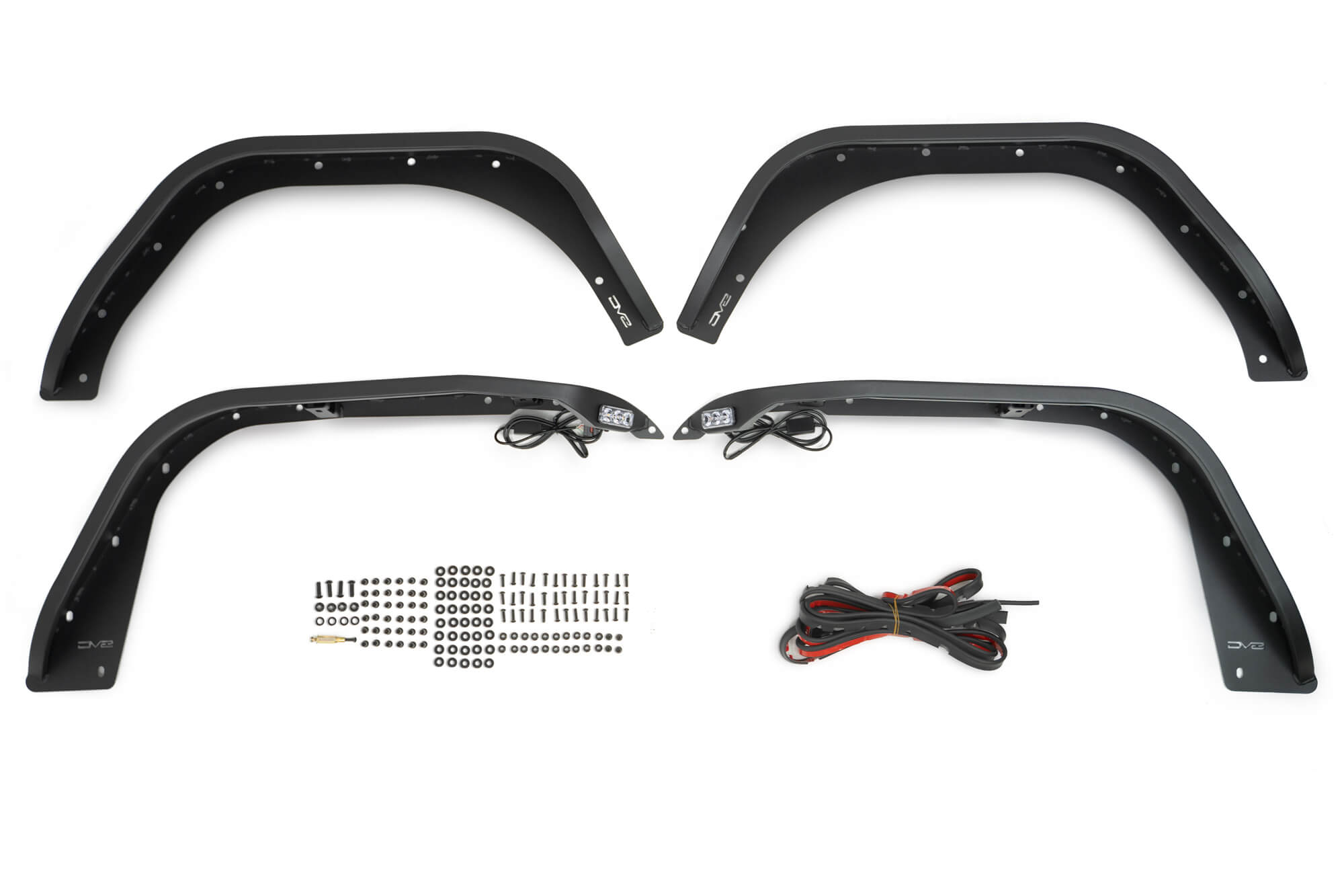 DV8 Offroad Jeep Wrangler JL Slim Fender Flares FDJL-07