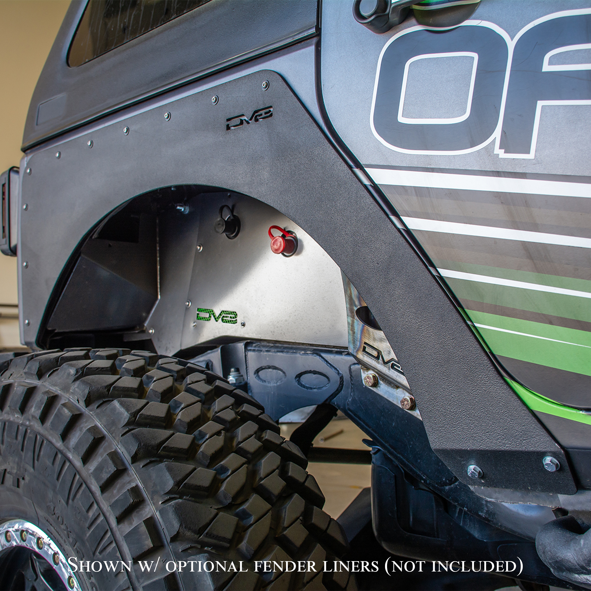 DV8 Offroad Fender Flares; Delete; Front & Rear FENDB-08
