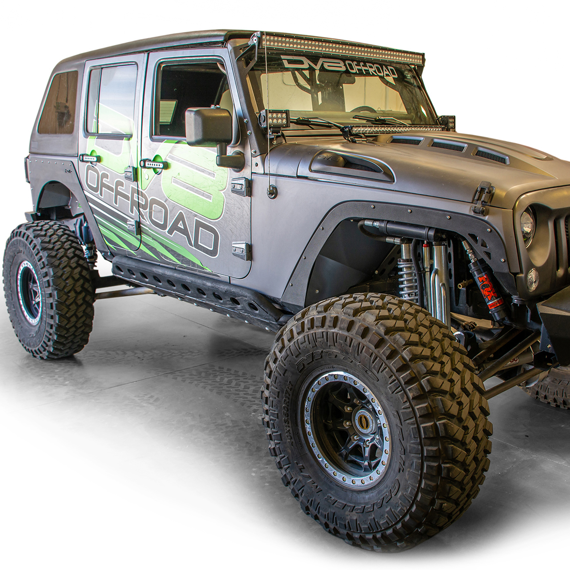 DV8 Offroad Fender Flares; Delete; Front & Rear FENDB-08