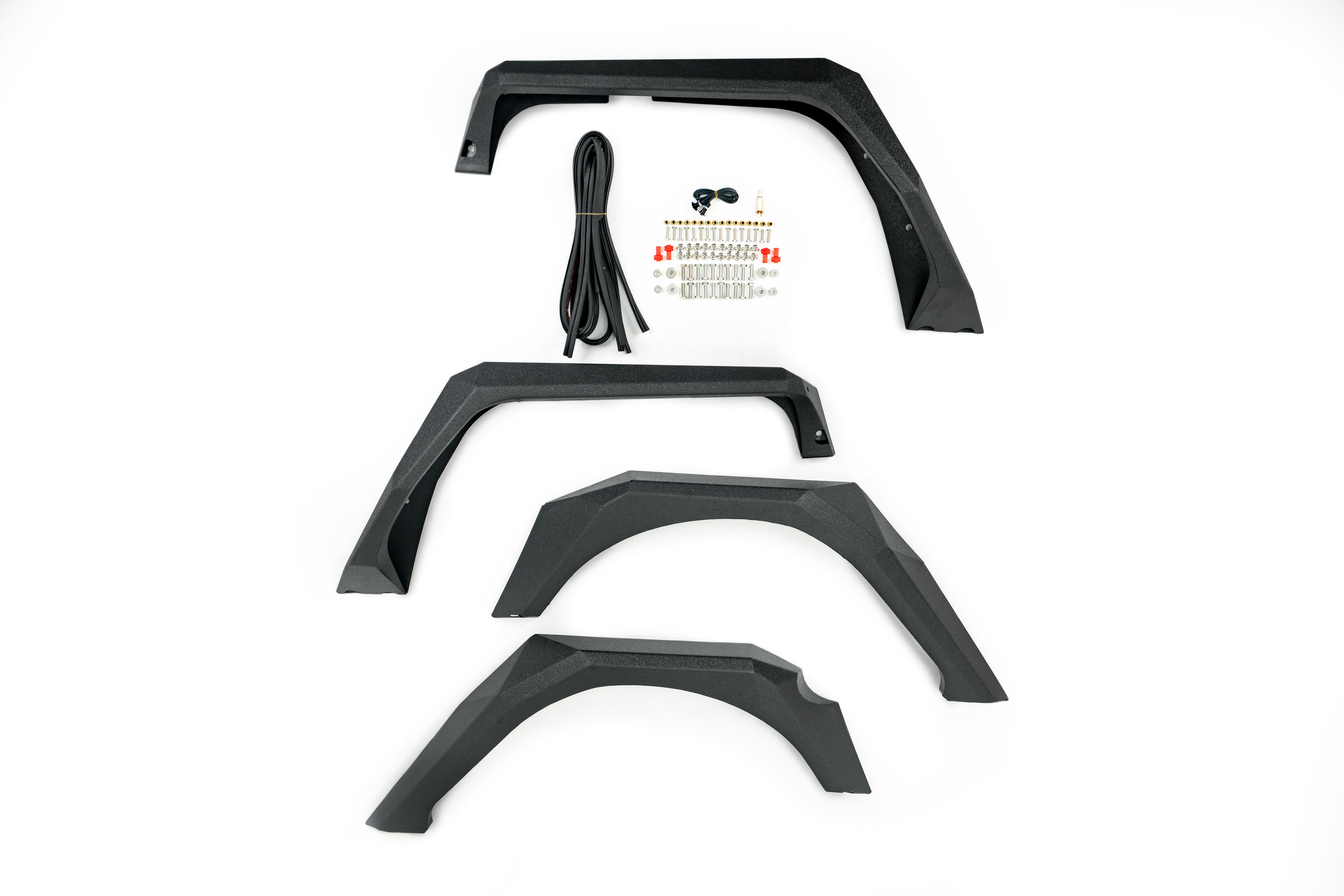 DV8 Offroad Fender Flares; Armor; Front & Rear FENDB-09