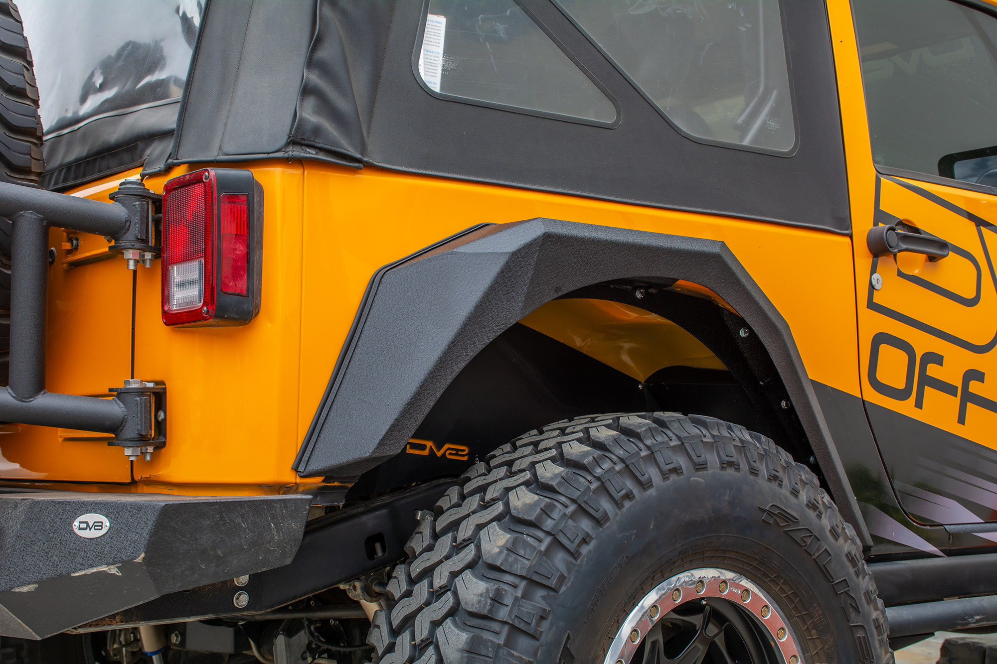 DV8 Offroad Fender Flares; Armor; Front & Rear FENDB-09