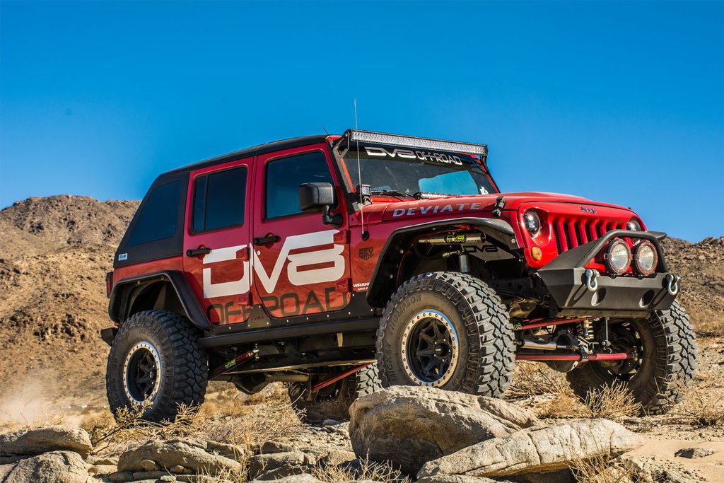 DV8 Offroad Fender Flares; Wide; Front & Rear FENDB-02