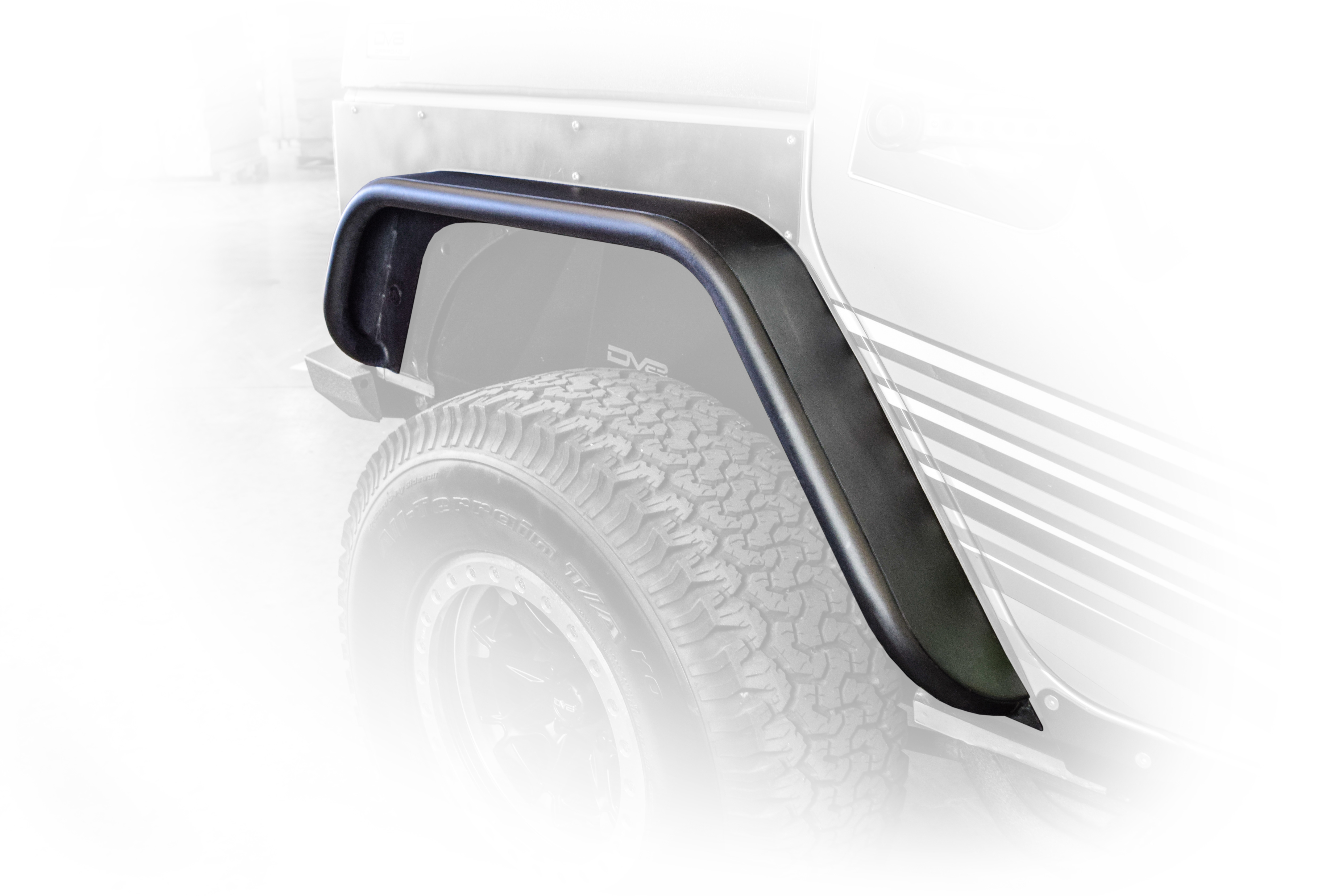 DV8 Offroad Fender Flares; Wide; Front & Rear FENDB-02