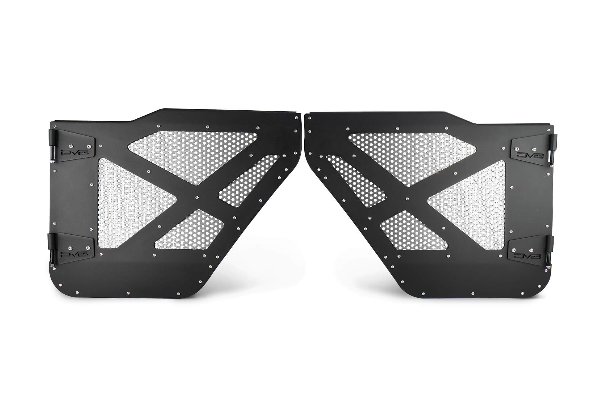 DV8 Offroad Half Door with Aluminum Mesh; Rear HDJL-01R