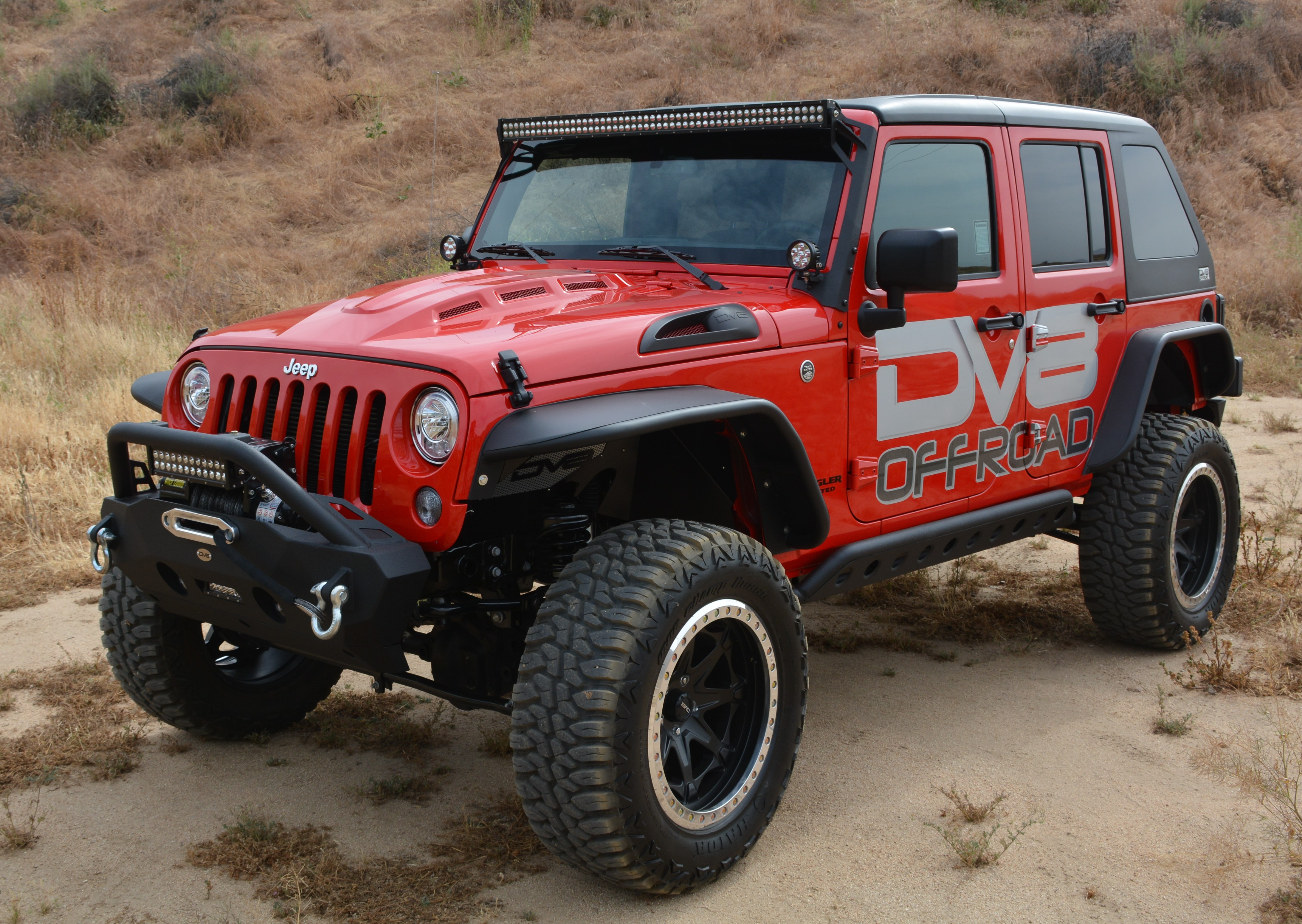 DV8 Offroad Hood; Heat Dispersion HDMB07-02