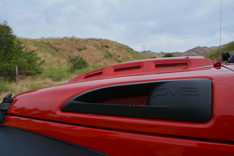 DV8 Offroad Hood; Heat Dispersion HDMB07-02
