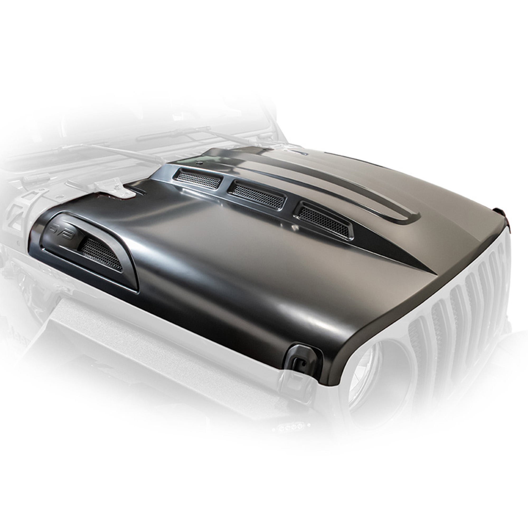 DV8 Offroad Hood; Heat Dispersion HDMBJL-01