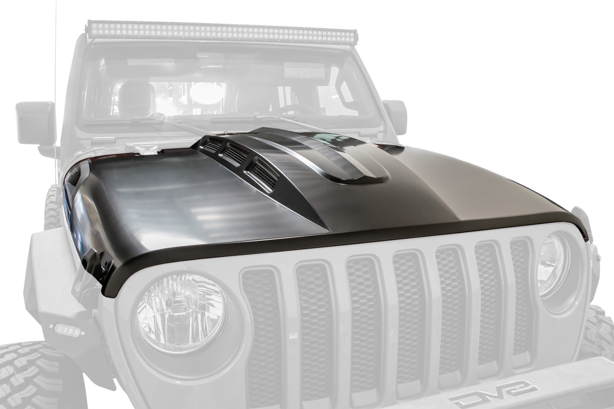 DV8 Offroad Hood; Heat Dispersion HDMBJL-01