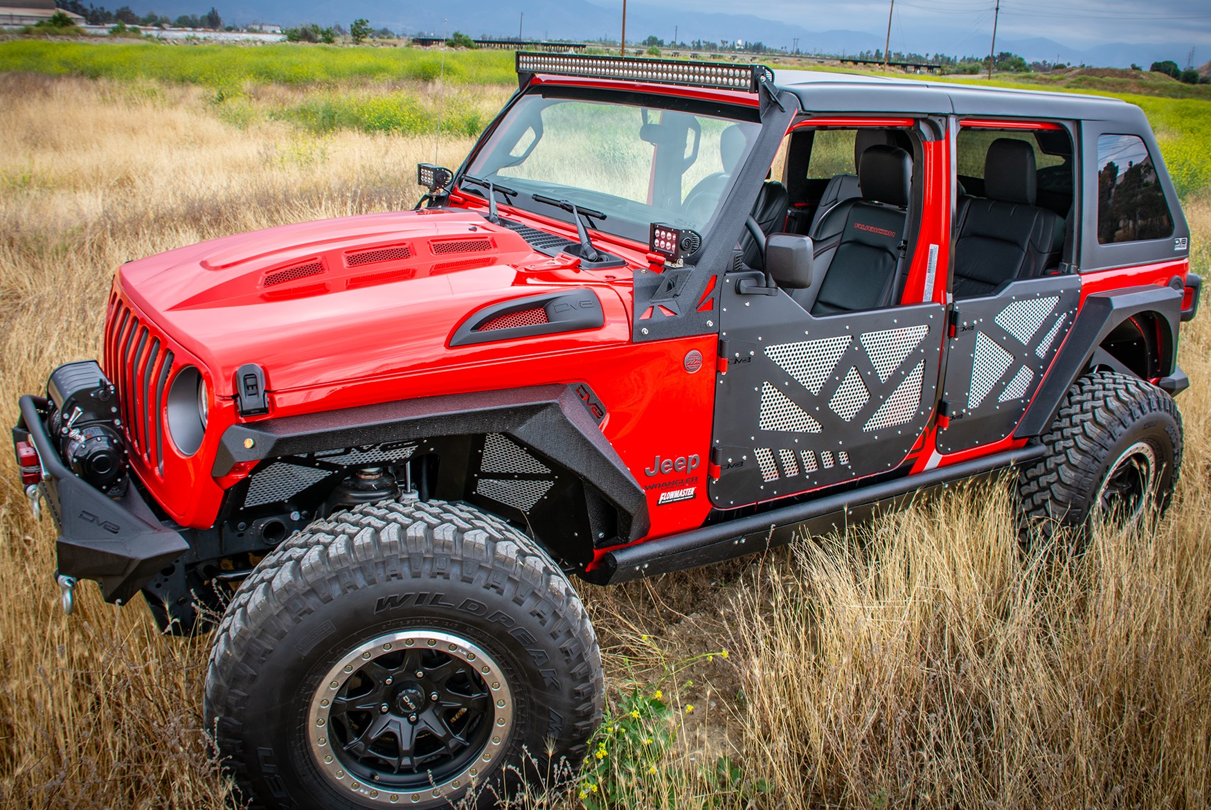 DV8 Offroad Hood; Heat Dispersion HDMBJL-01