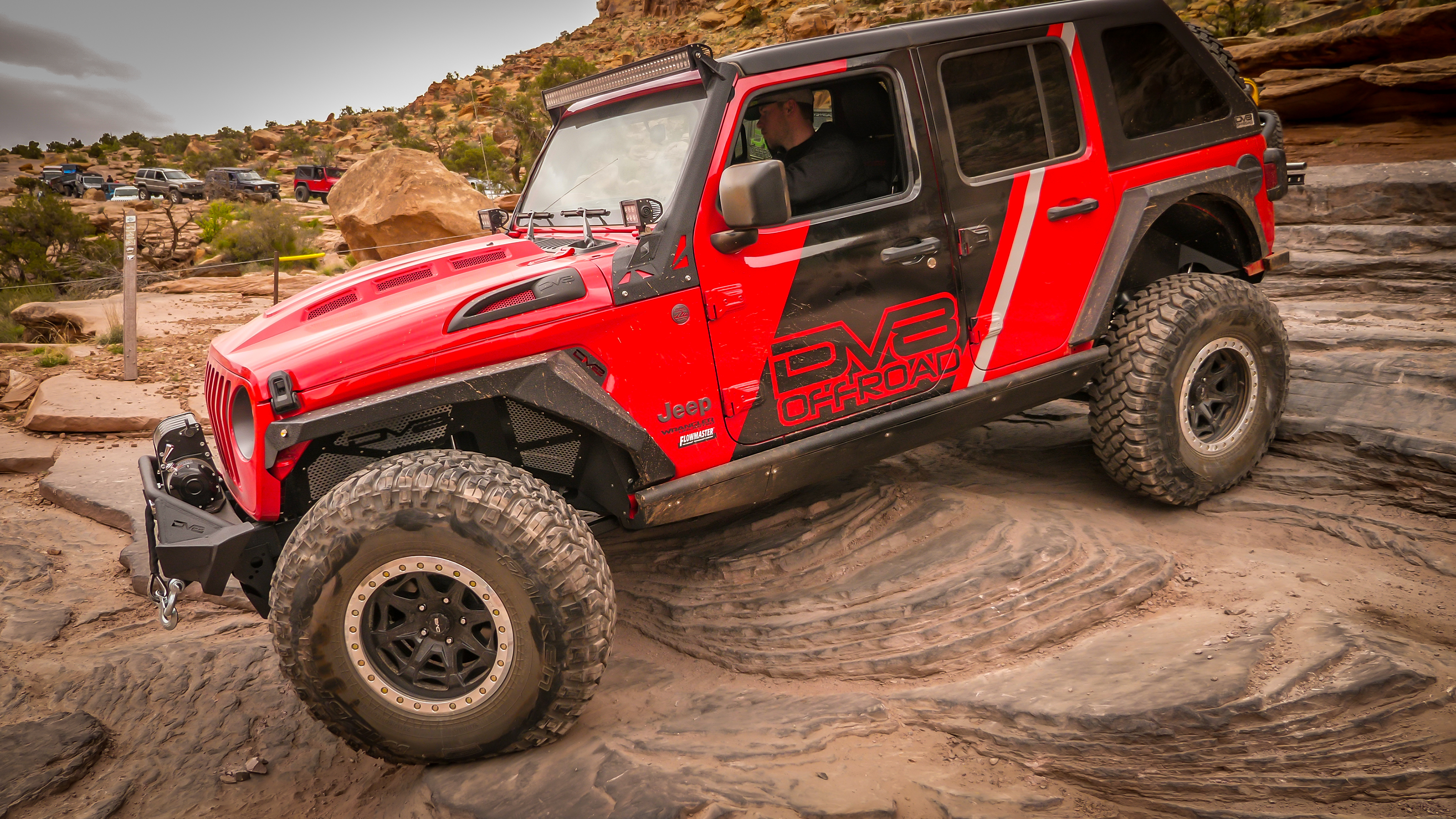 DV8 Offroad Hood; Heat Dispersion HDMBJL-01