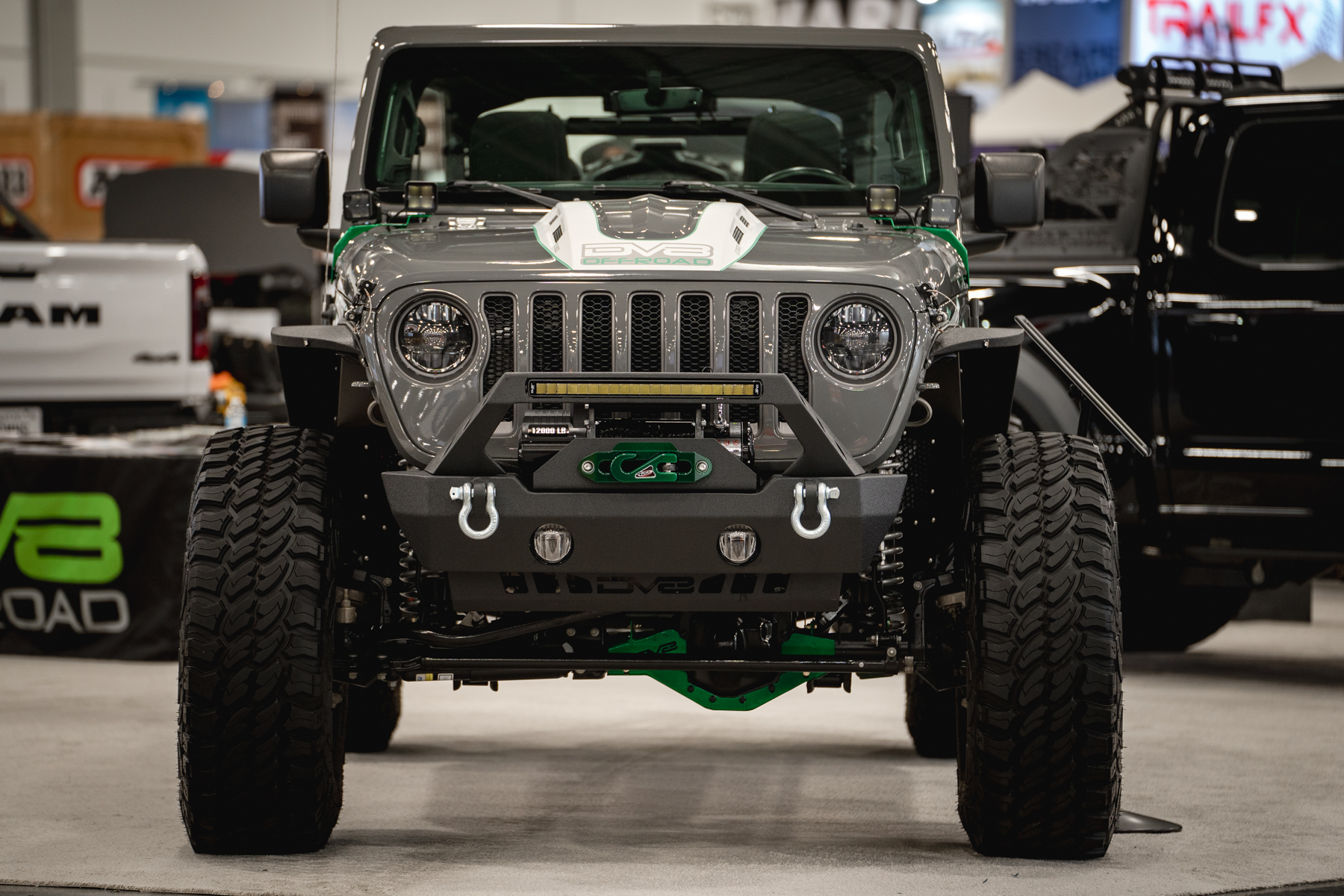 DV8 Offroad Hood; Heat Dispersion HDMBJL-01