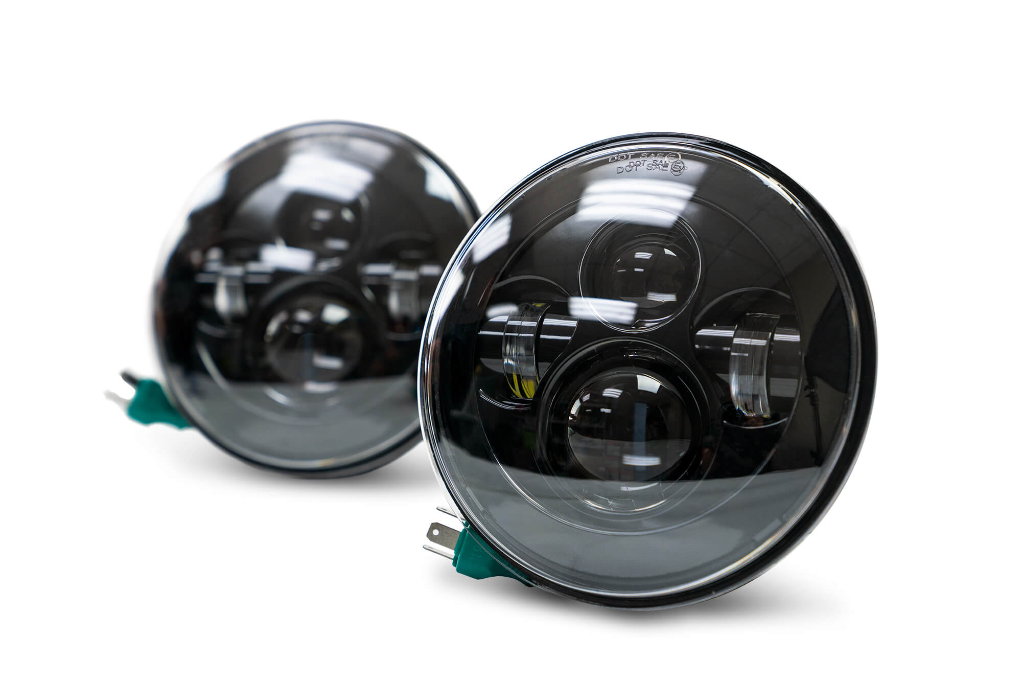 DV8 Offroad Projector Headlights; No Halo HL7JK-01
