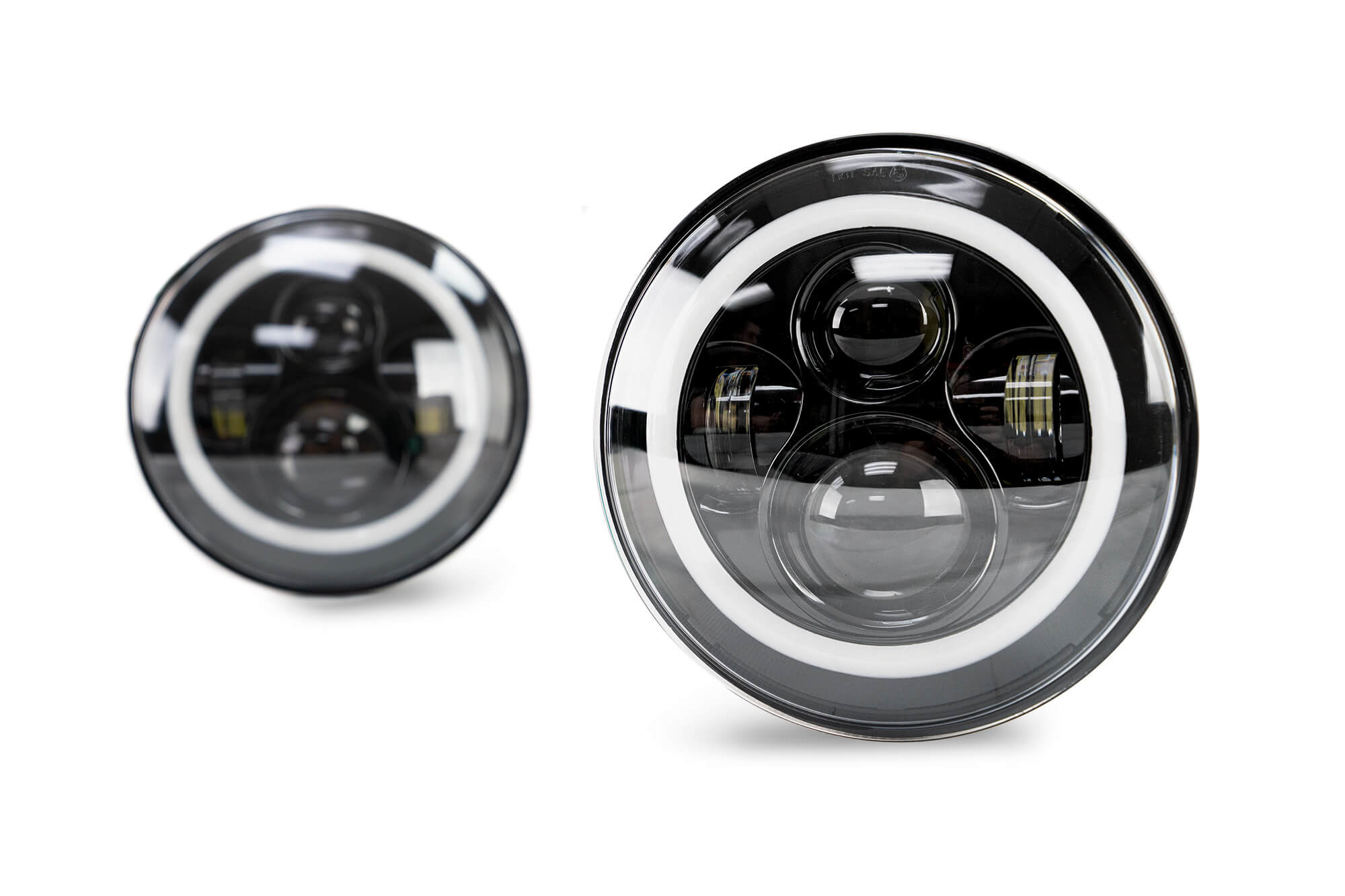 DV8 Offroad Projector Headlights; Halo HL7JK-02