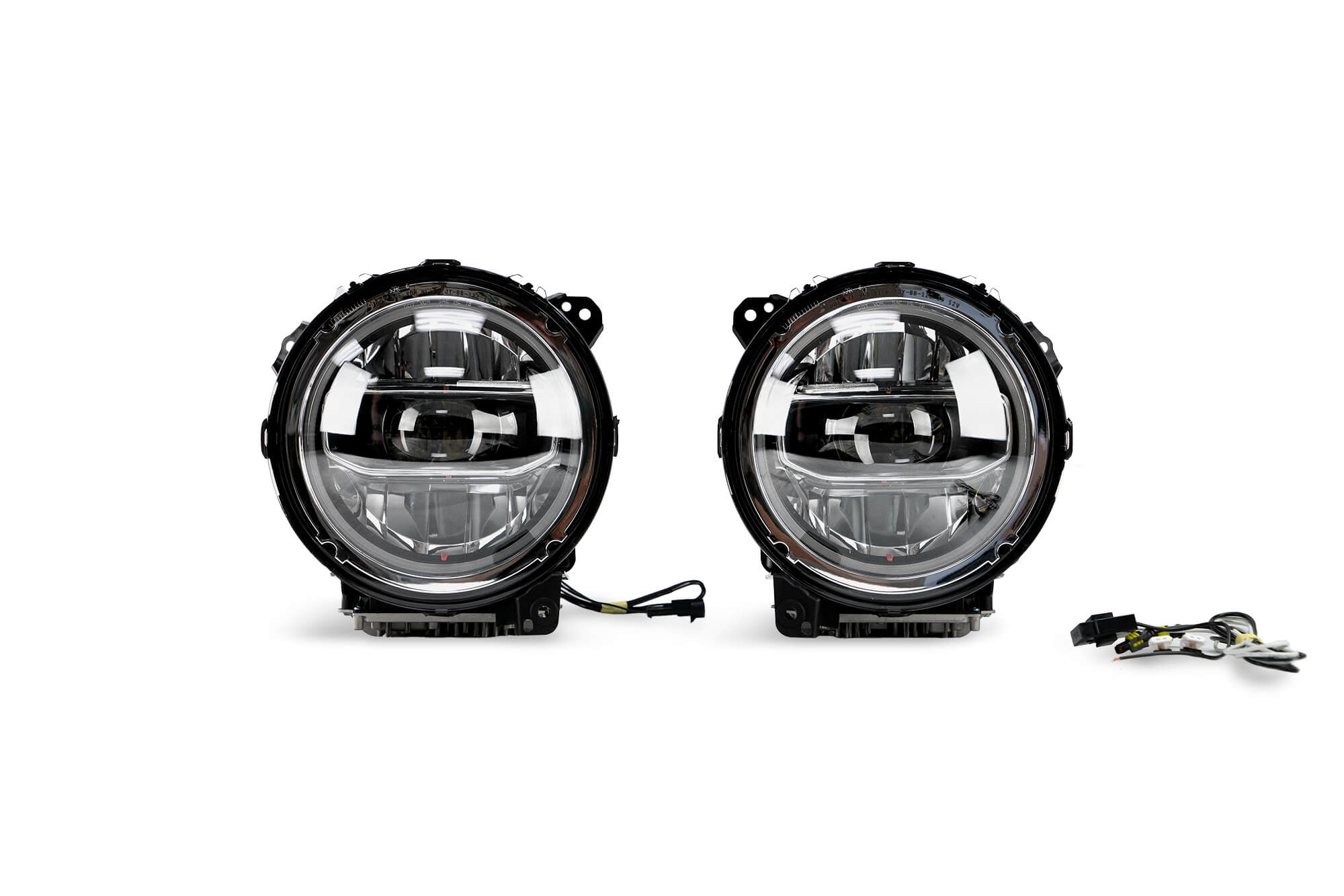 DV8 Offroad LED Headlights; Chrome HLCJL-01