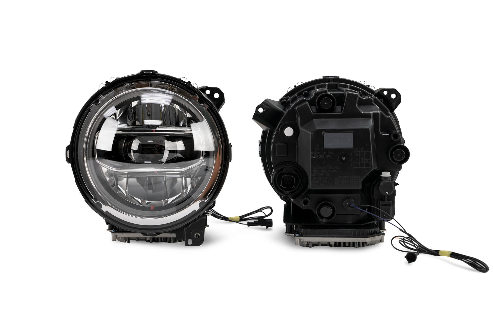 DV8 Offroad LED Headlights; Chrome HLCJL-01