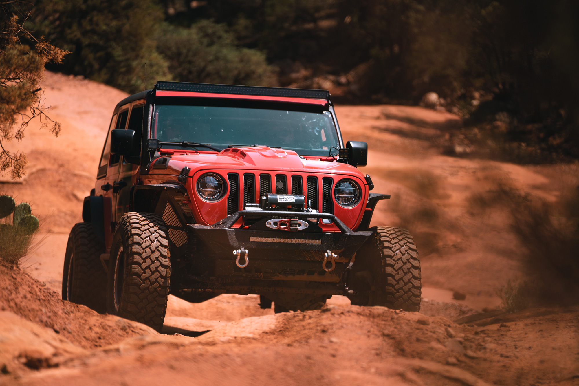 DV8 Offroad LED Headlights; Chrome HLCJL-01