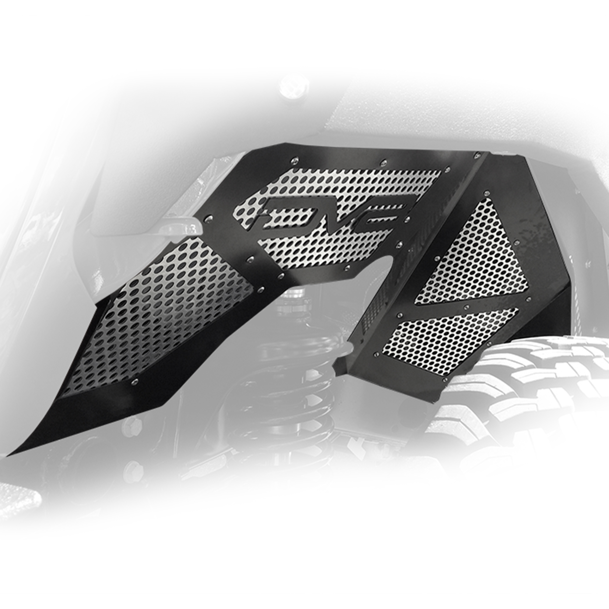 DV8 Offroad Inner Fender; Black; Front INFEND-03FB