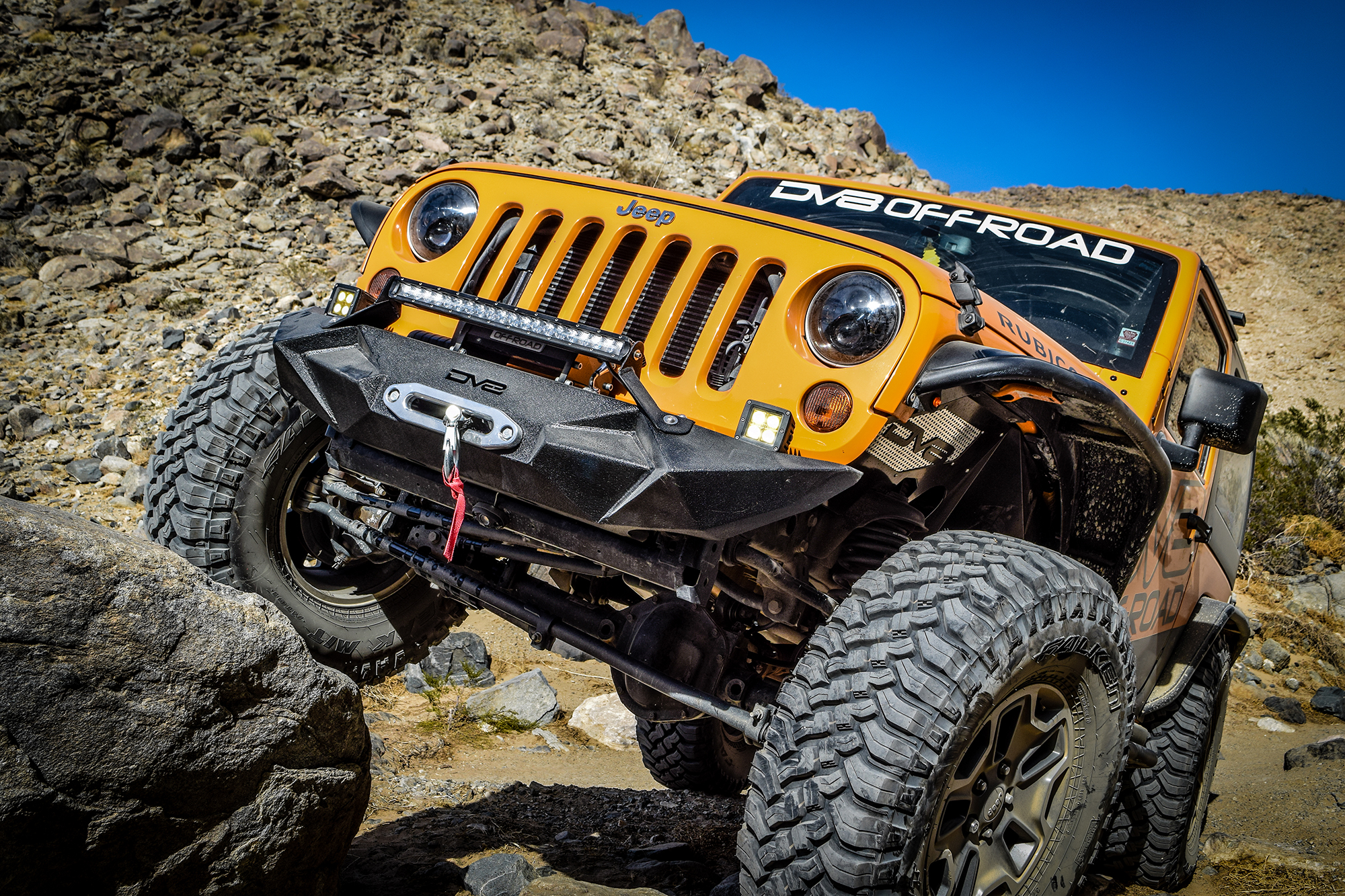 DV8 Offroad Inner Fender; Front; Black Finish INFEND-01FB