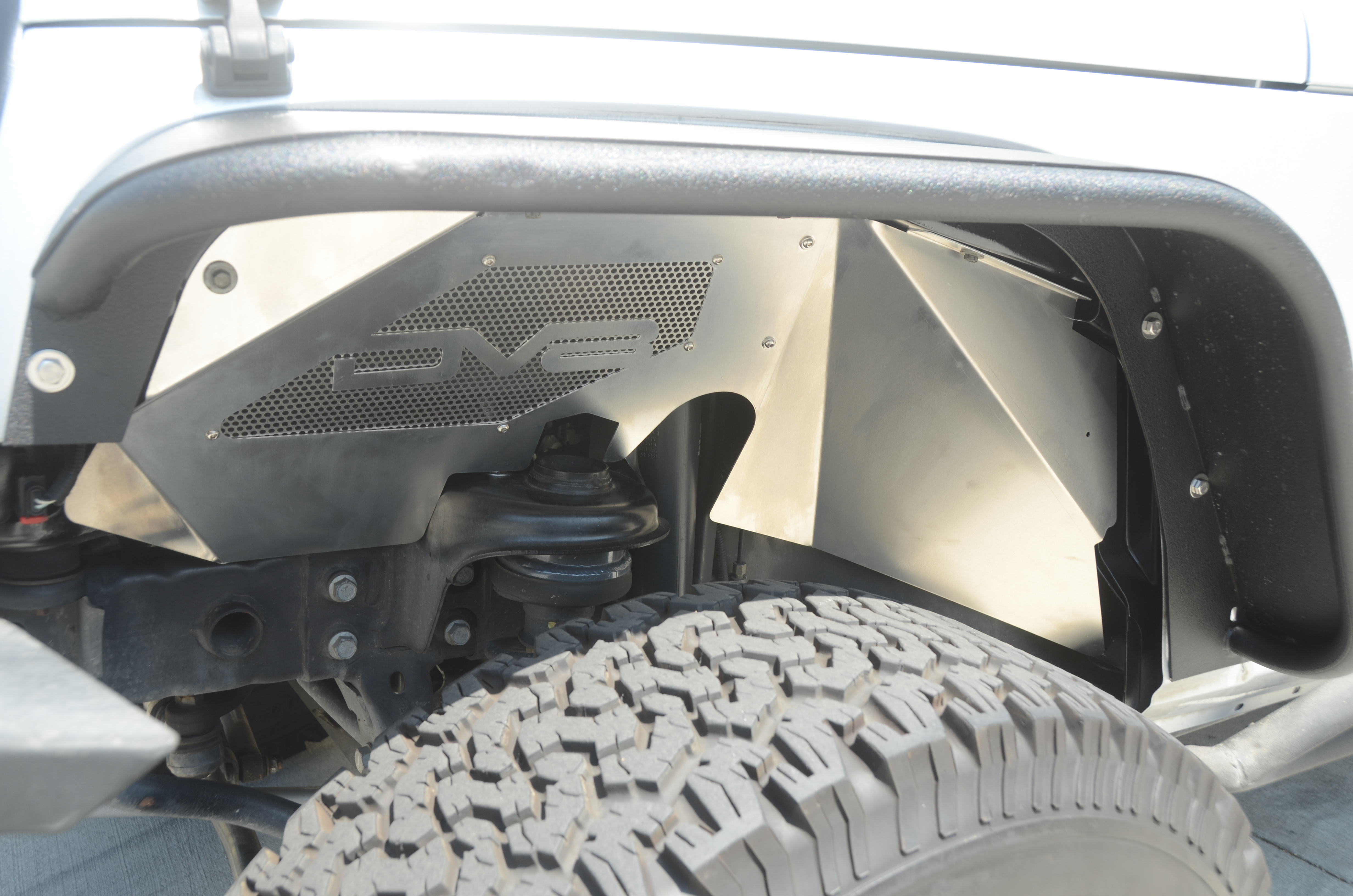 DV8 Offroad Inner Fender; Front; Raw Finish INFEND-01FR