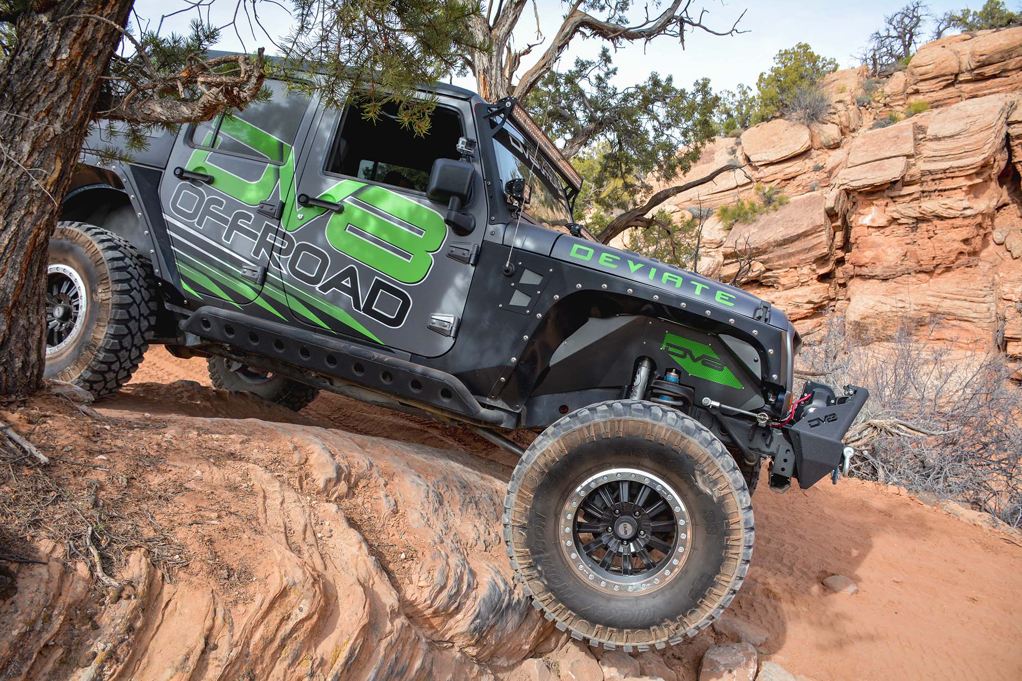 DV8 Offroad Inner Fender; Front; Raw Finish INFEND-01FR