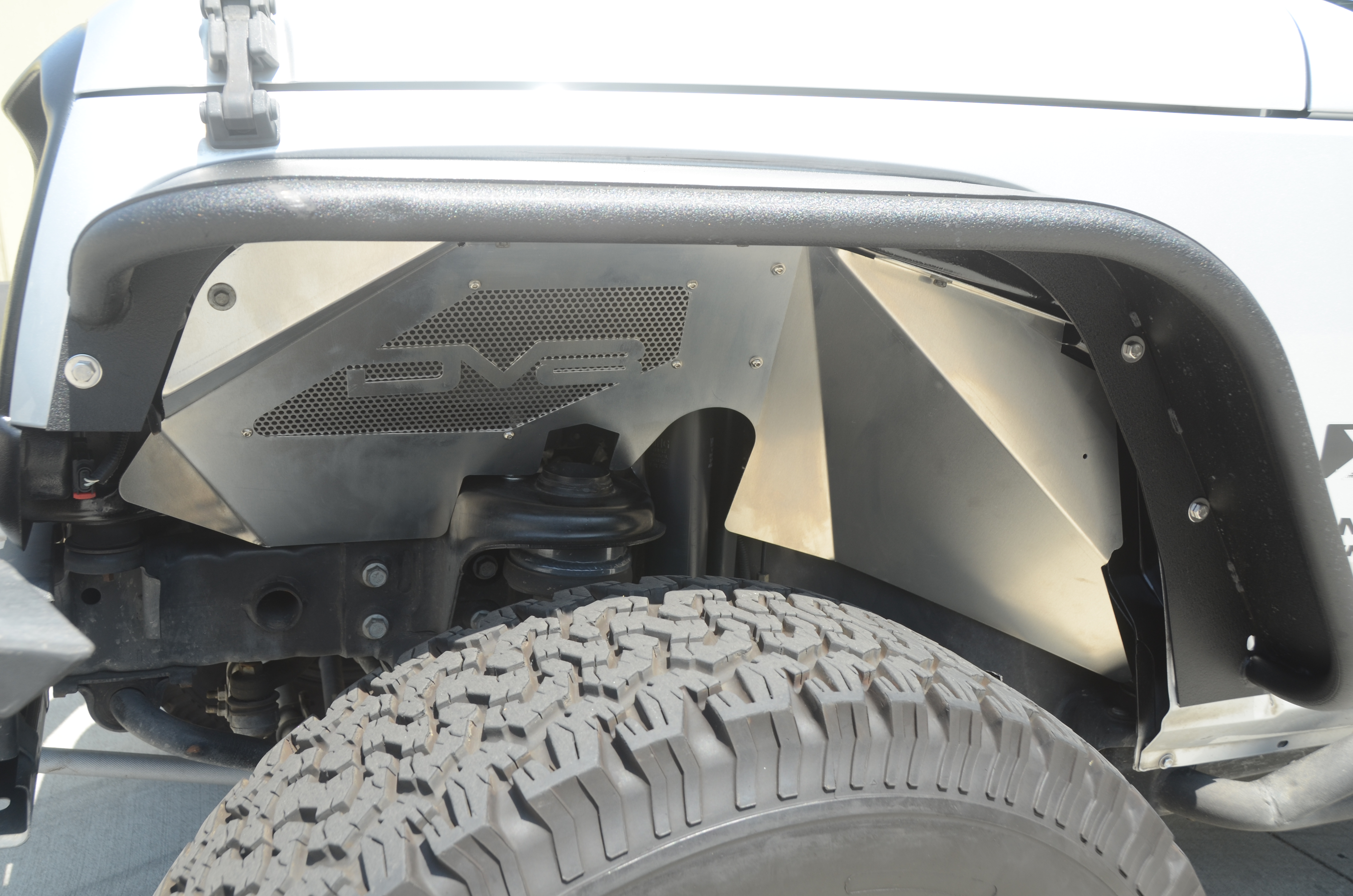 DV8 Offroad Inner Fender; Front; Raw Finish INFEND-01FR