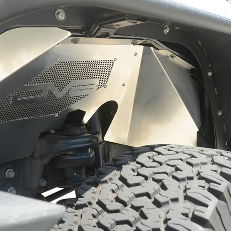 DV8 Offroad Inner Fender; Front; Raw Finish INFEND-01FR