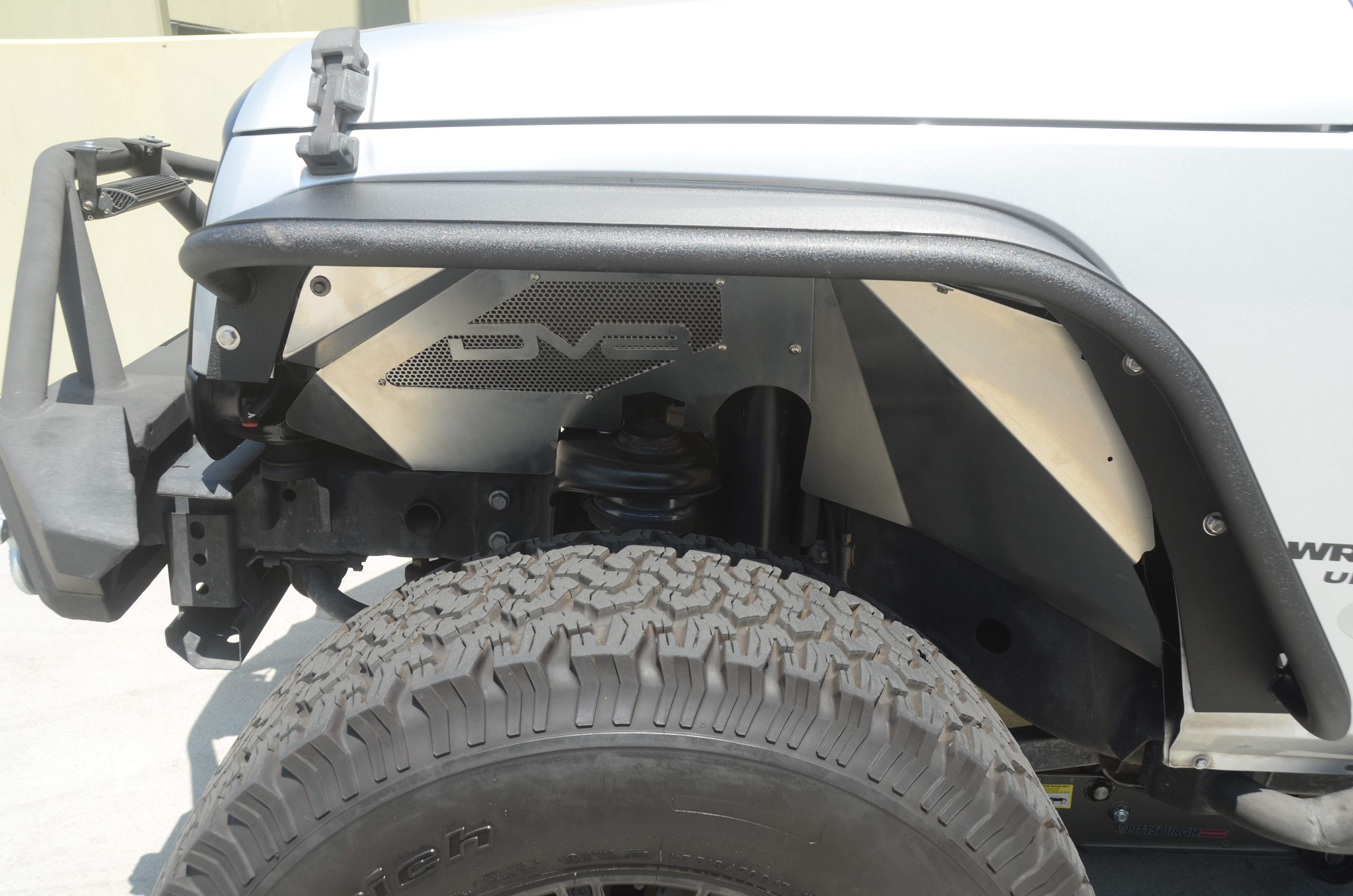 DV8 Offroad Inner Fender; Front; Raw Finish INFEND-01FR
