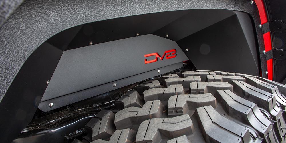 DV8 Offroad Inner Fender; Rear; Black INFEND-04RB