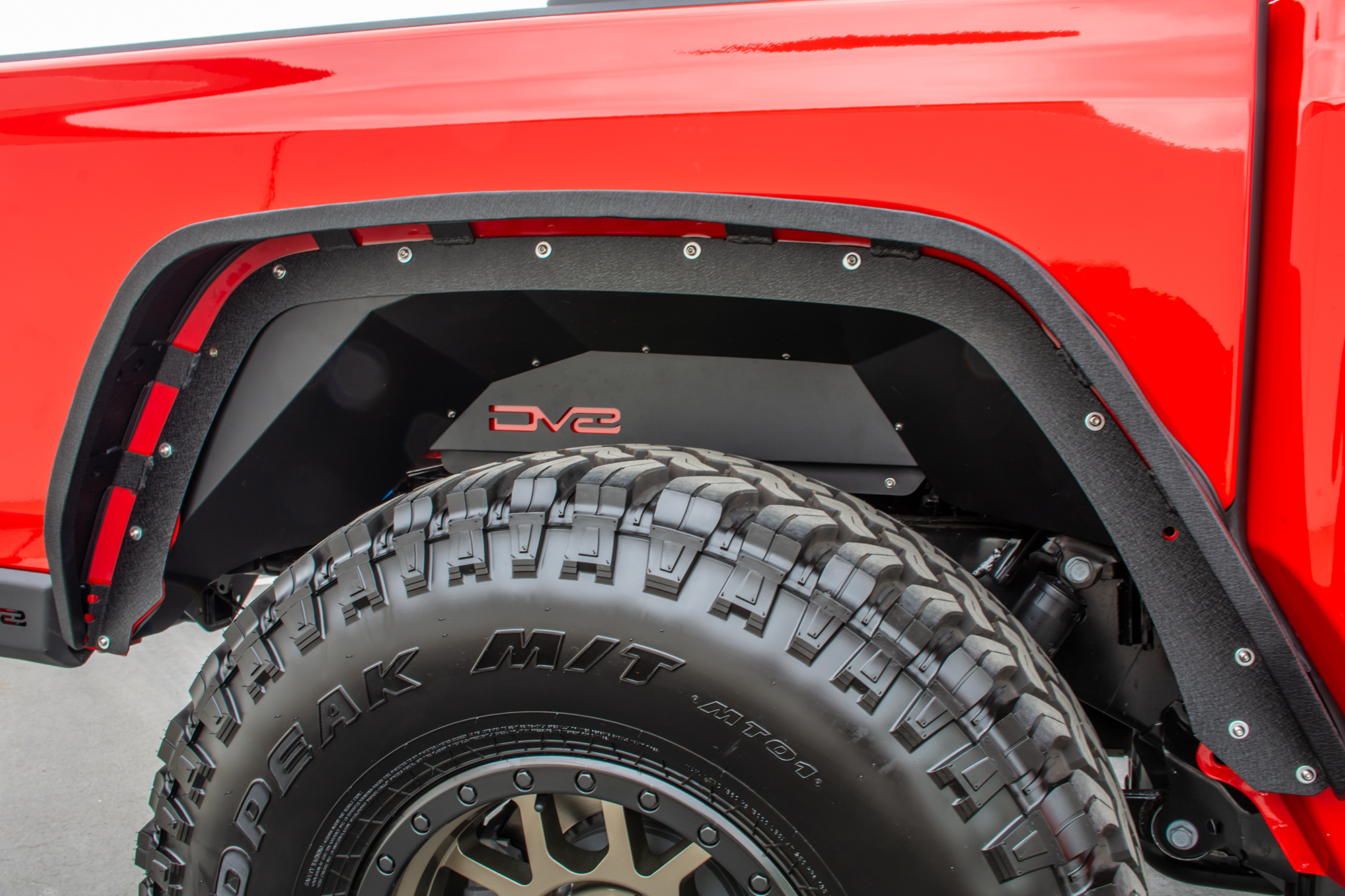 DV8 Offroad Inner Fender; Rear; Black INFEND-04RB