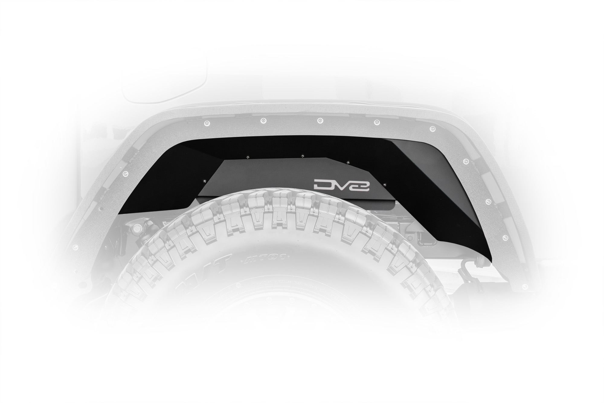 DV8 Offroad Inner Fender; Rear; Black INFEND-04RB